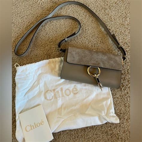 chloe faye wallet on strap|Chloe Faye Wallet On Strap In Motty Grey .